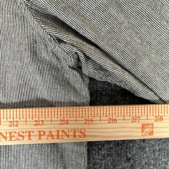 Lucky Brand Shirt Mens 2XL Grey Striped Slim Fit Long Sleeve Casual Pocket Adult - Picture 5 of 6